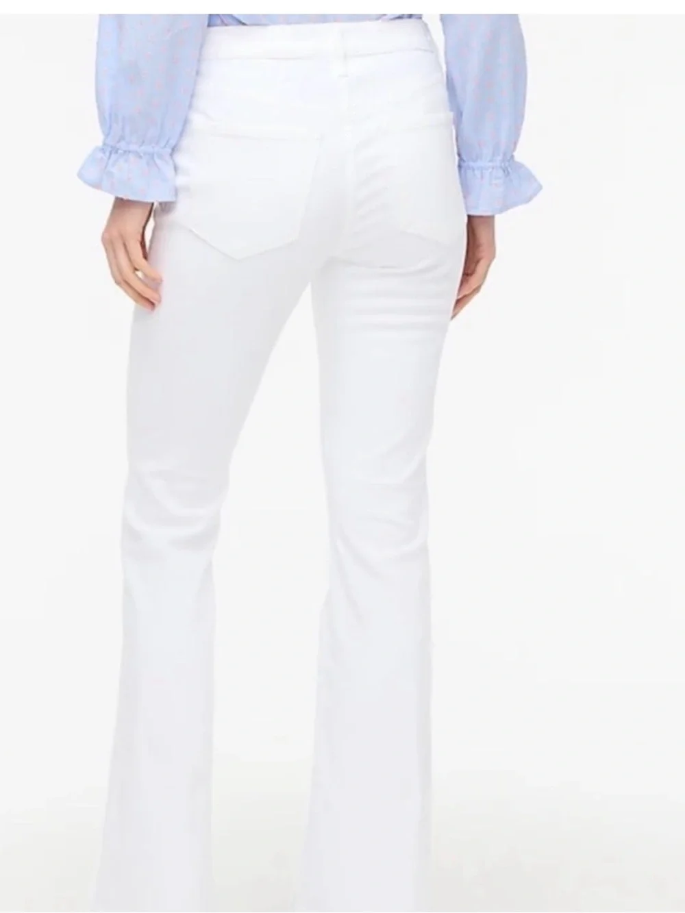 J. Crew White Curvy Demi Boot-Cut Jeans - Picture 2 of 6